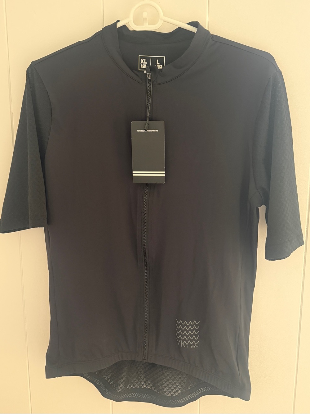 YKYW Black Men’s short sleeve cycling jersey